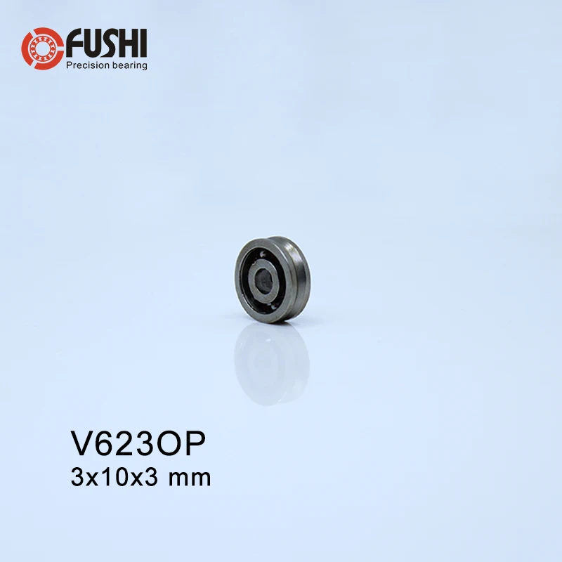 

High Carbon Steel V623 (20 Pcs) V Groove Open Ball Bearings 623V Guide Track Roller Bearing V623 Embroidery Machine Bearing