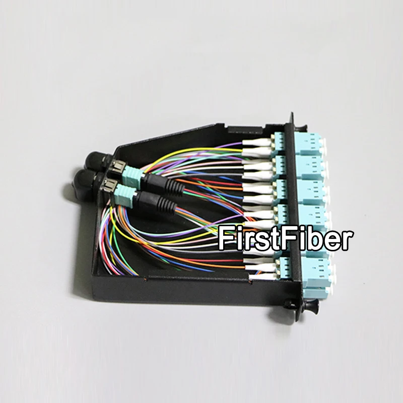 24 Fiber MPO  Breakout Cassette with MPO to LC Cable splitter