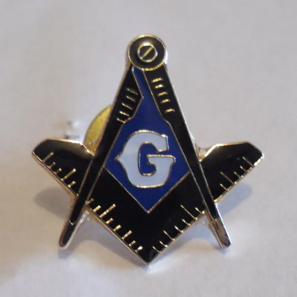 

M062 100pcs Brooch Freemasonry Pins Factory Wholesale 22.3MM Masonic Mason Hat Lapel Pin Badge