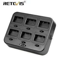 High Efficiency Retevis RTC27 Six-Way Charger Multiple Safety Protection for Retevis RT27/RT27V Walkie Talkie C9059D