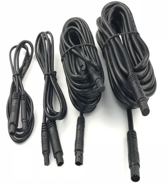 1pcs 4pin or  6pin Male to Female Cord Car Camera Extension Cable Rear View Line Male to Female Cord