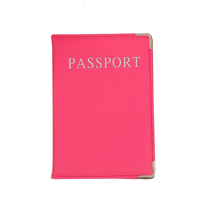 

New Fashion Traveling Passport Cover Women Solid Quality Pu Leather Passport Holder Multifunctioncal Go Abroad Passport Case