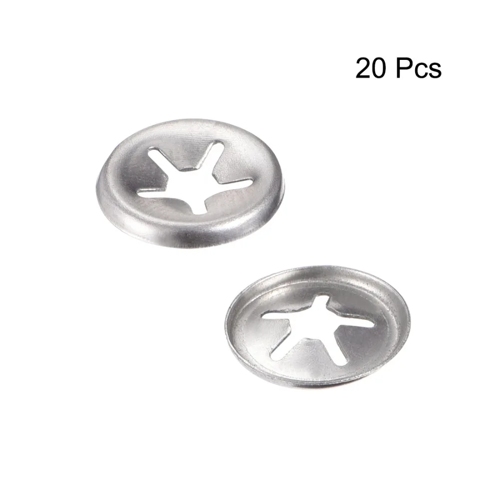 Uxcell 20pcs/lot M5/6/8/12/14/16 Internal Tooth Star Locking Washer 304 Stainless Steel Lock Washers Push On Locking Speed Clip