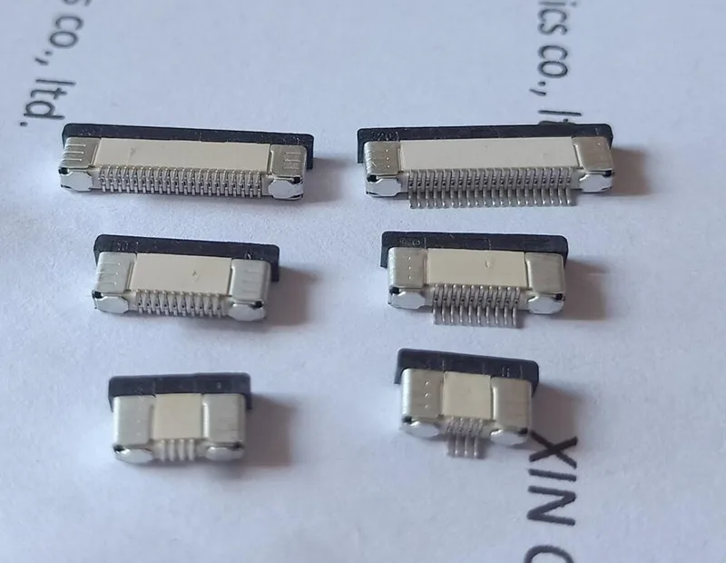 4P 6P 8P 9P 10P 12P 14P 16P 18P 20P 24P 26P 30P 32Pin 1.0mm FFC FPC flat cable connectors socket top or bottom contact