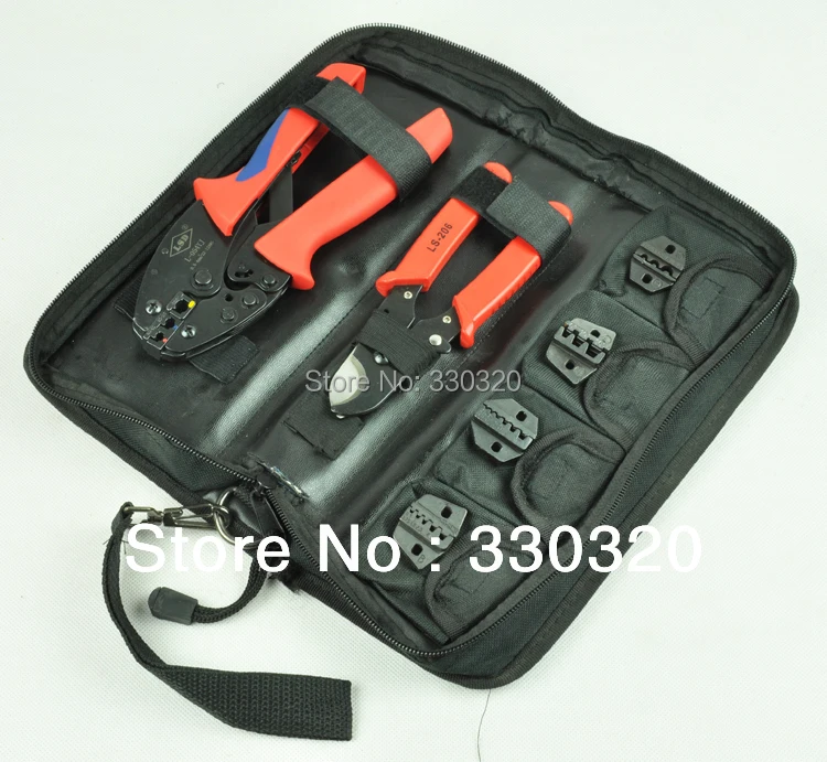 

new design mini hand Crimping Tool Kit Crimp Tool Set with replaceable crimping die sets &cable cutter L-K054YJ