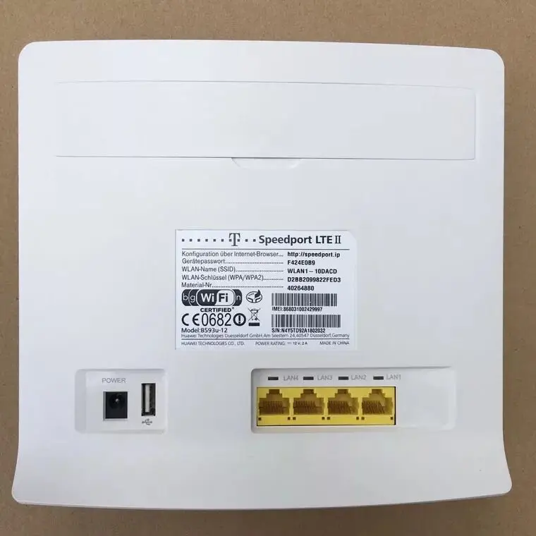 Imagem -03 - Desbloqueado Huawei B593 B593s12 4g Lte Router 4g Router com Sim Cardslot 4g Lte Wifi Router com Porta Lan