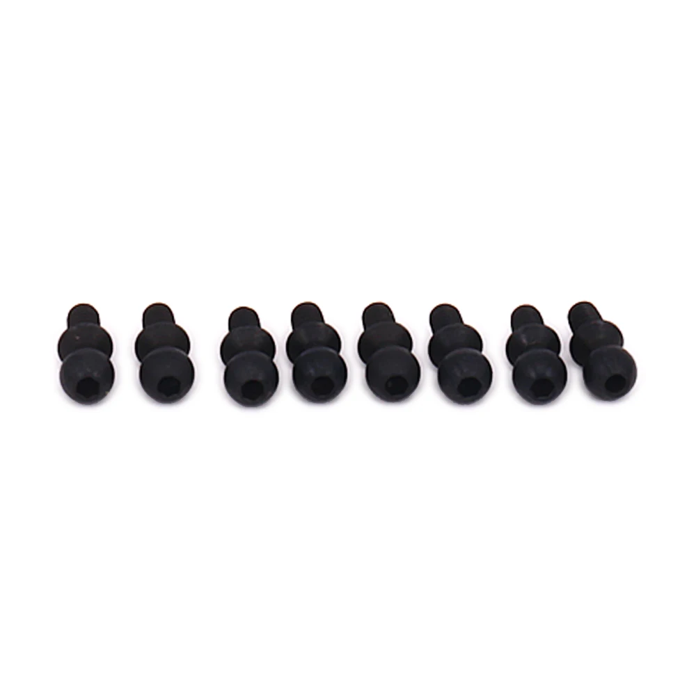 8pcs Ball Stud Head Screws Fastener Bolt For Rc Hobby Model Car 1/18 Wltoys A959 A969 A979 K929 Ball Head Fastener Bolt Pivots