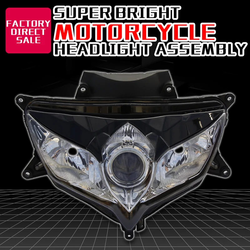 High quanlity Headlight Front Head Light Lamp Assembly For SUZIKI GSXR600 GSXR750 K8 2008 2009 2010 GSX-R 600 Clear Headlamp