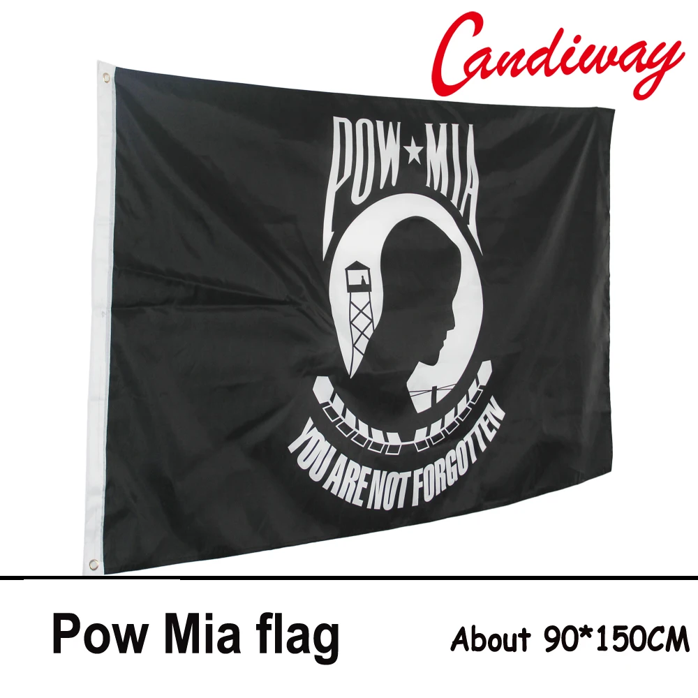 90 x 150cm  High Quality  Polyester  Military Memorial Pow Mia Flags USA Pow Memorial Banners Home Decor   NN073