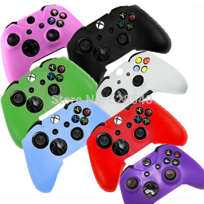 ViGRAND hurtownie 10 sztuk Super miękkiego silikonu osłona ochronna z żelem krzemionkowy rękaw do konsoli Xbox One bezprzewodowy gamepad