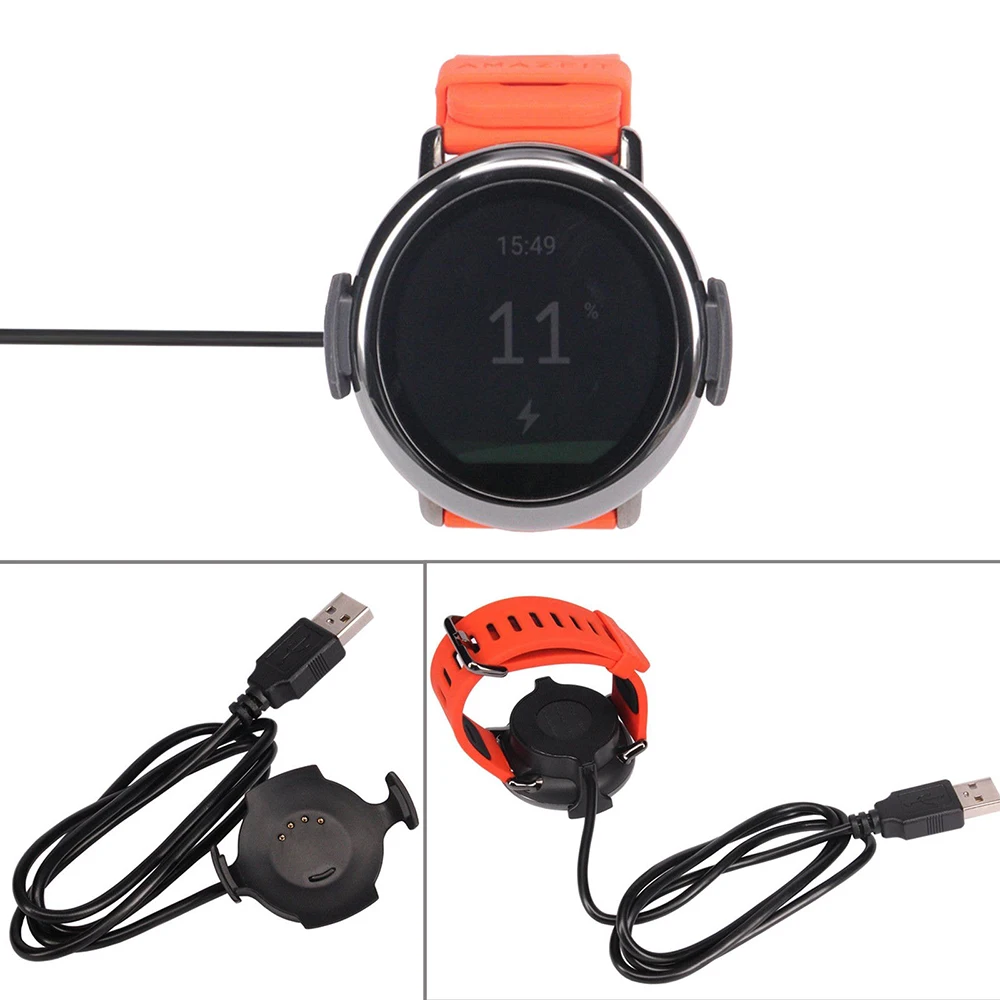 USB Fast Charger Ricarica Della Culla del bacino Per Xiaomi Huami Amazfit Ritmo Orologio