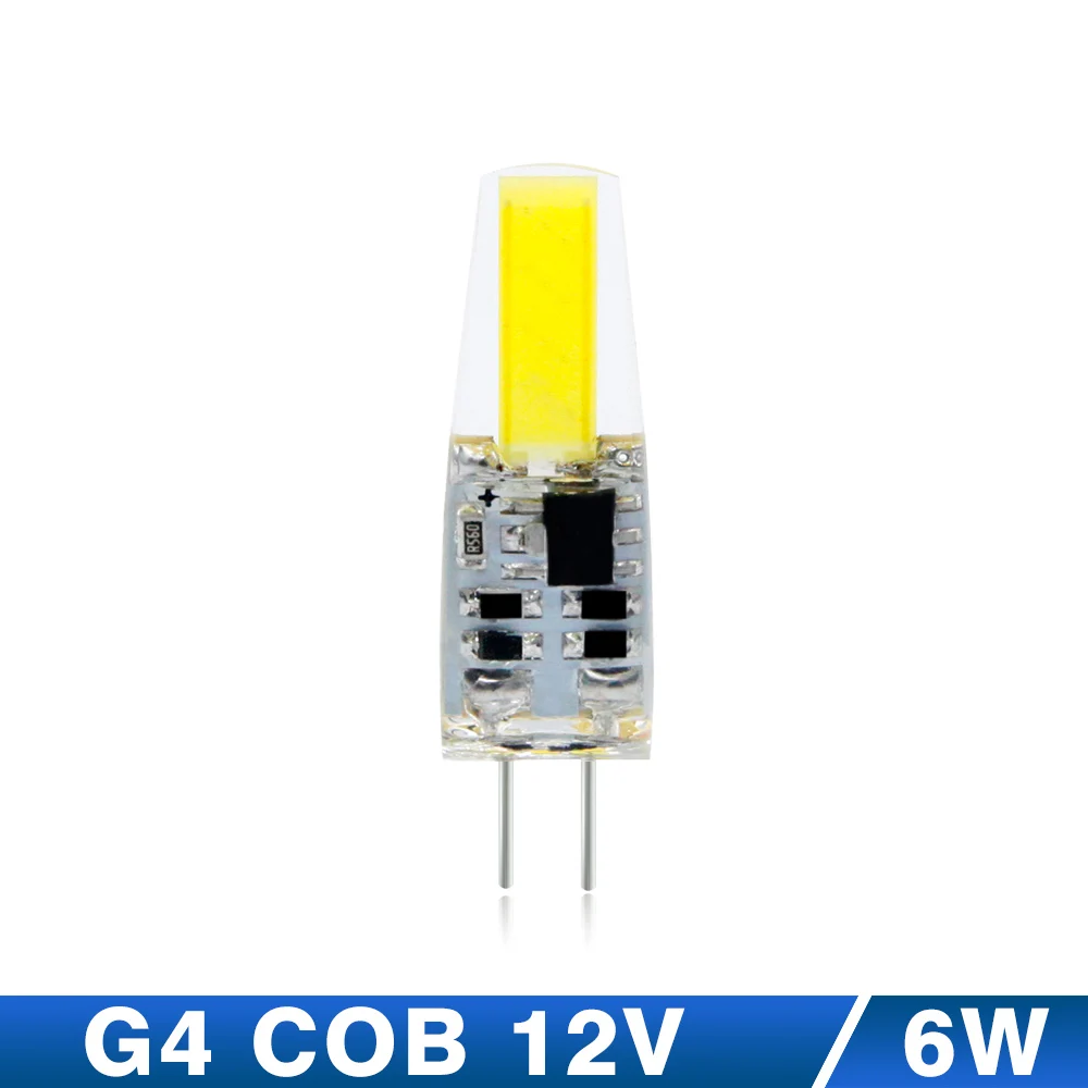 KARWEN 2018 LED G4 Lamp AC/DC 12V 220V COB LED G4 6W Bulb 360 Beam Angle replace Halogen Spotlight Chandelier