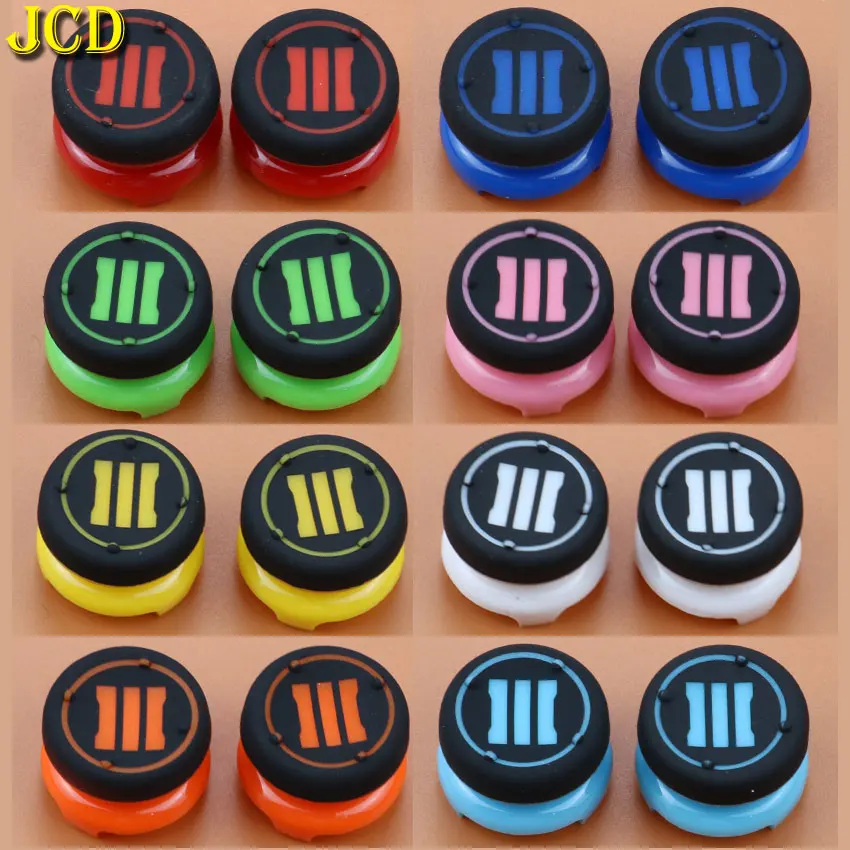 

JCD 2 Pieces Soft Analog Joystick Caps For PS4 Controller Joystick Extenders Cover Increase Rocker Cap