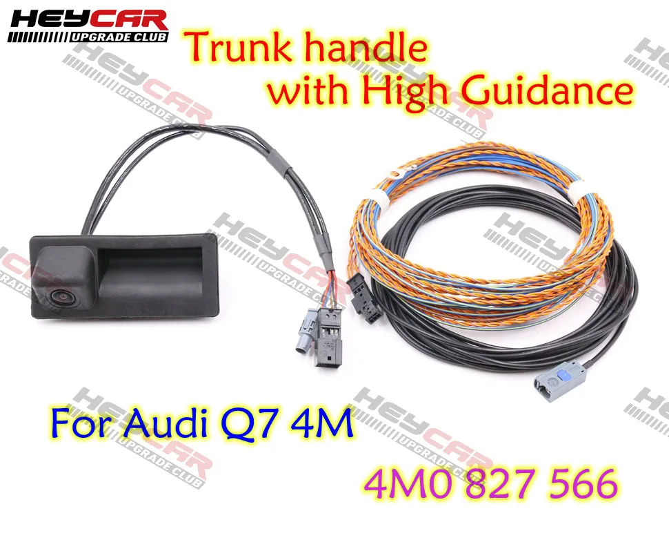 

For Audi Q7 4M Rear View Camera Trunk Handle With High Guidance Line Wiring Harness 4M0 827 566 4M0827566