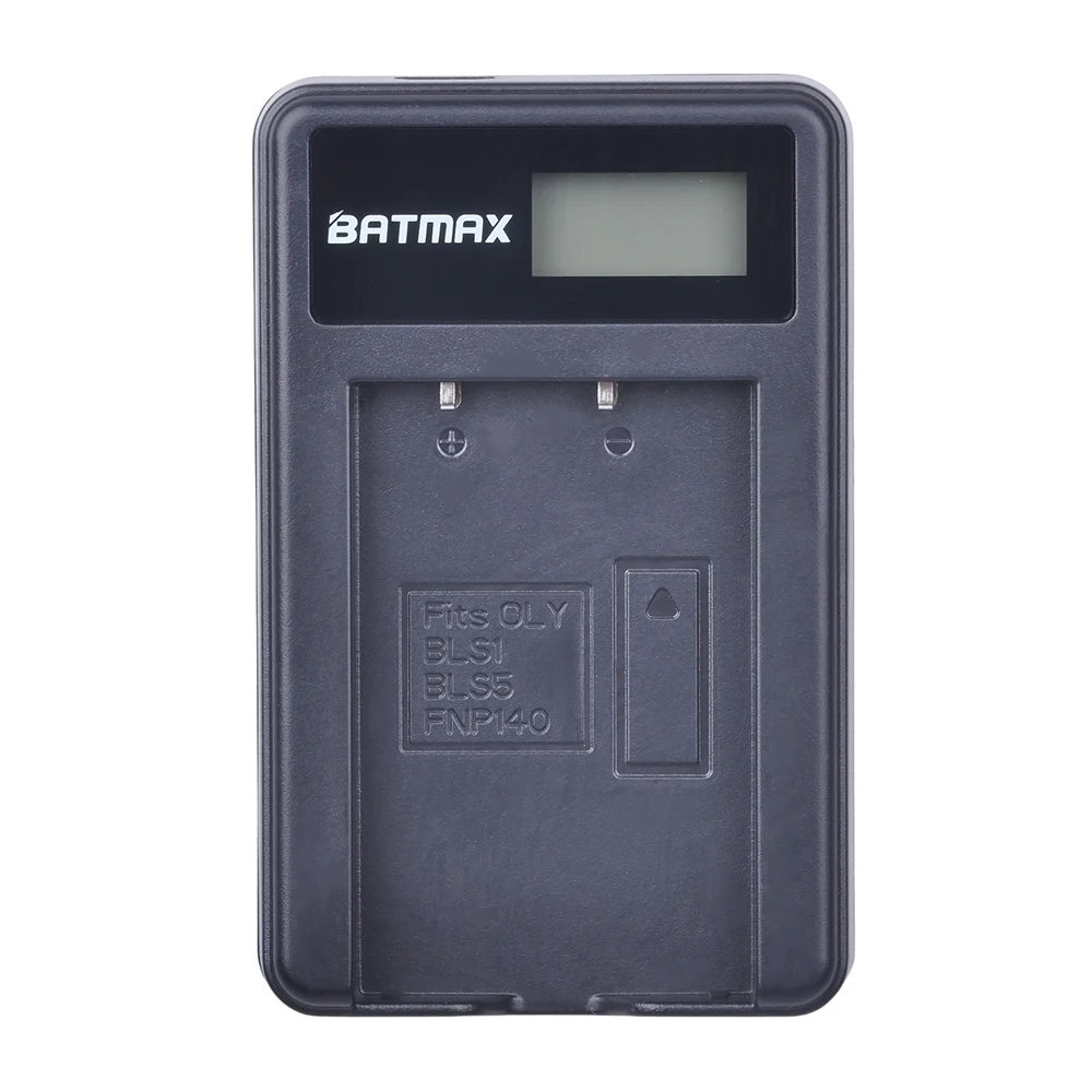 Batmax 1pc LCD USB Charger for PS-BLS5 BLS-5 BLS-50 BLS50 Battery for Olympus PEN E-PL2,E-PL5,E-PL6,E-PL7,E-PM2, OM-D E-M10,