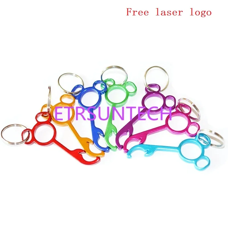 500Pcs Mini Bottle Opener Keychain Unique Bottle Opener Keychain Metal Wedding Gift Bottle Opener Keychain Free Laser Logo