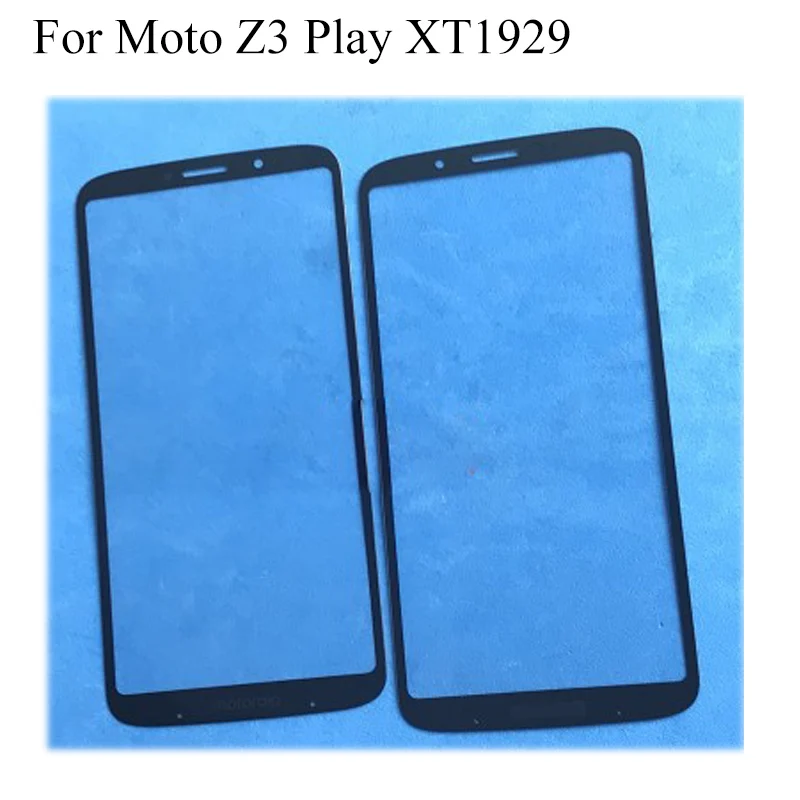 For Moto Z3 Play Z3play XT1929 Front Outer touch Screen Glass Lens without flex cable Cover Repair Parts For Moto Z 3 Play