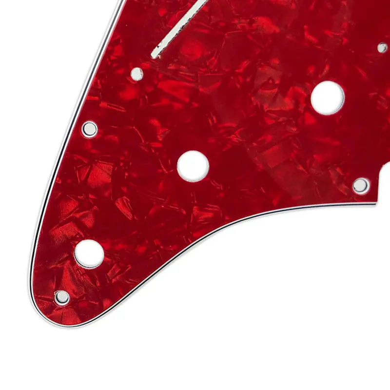 Pleroo Left Handed Pickguards 11 Screw Holes For Standard St Strat HSS Guitar Scratch Plate Guitar Parts 100% Brand New