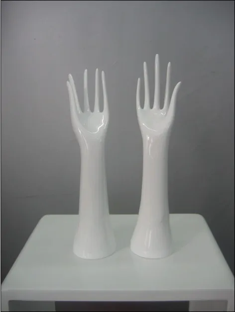 2015 New Arrival Factory Direct Sell Female Gloss White Hand Mannequin Hand Model On Sale