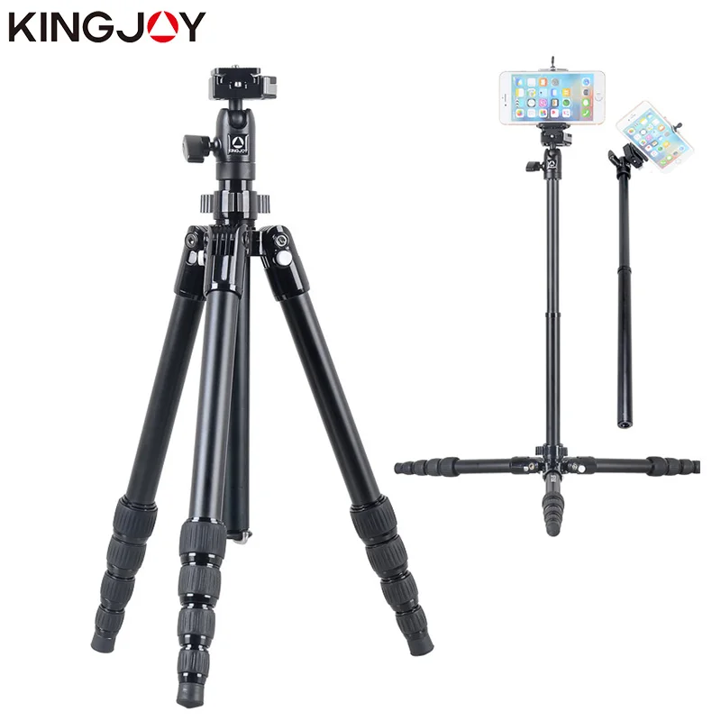 KINGJOY SF046/056 Mini Tripod For Camera With Selfie Stick Holder Tripod For Phone Tripode Compatible with Gorillapod Mobile