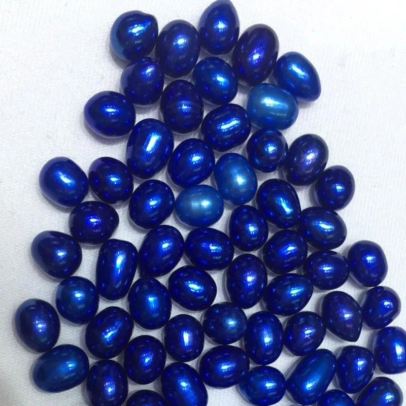 

20 Pcs 7-8mm Acid Blue Natural Cultured Party Gift Pearl Loose Rice Pearls