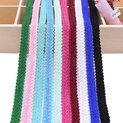 5/10M 12mm Spitze Trimmen Band Polyester Centipede Geflochtene Spitze Nähen Kleidung Zubehör Kurve Spitze DIY Handwerk hochzeit Decor