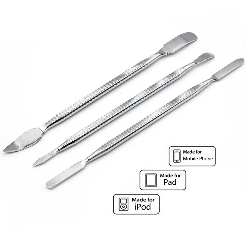 3 In 1 Rvs Spudger Set Voor Iphone Ipad Ipod Laptop Prying Opening Mobiele Telefoon Reparatie Tool Kit Hand tool Sets
