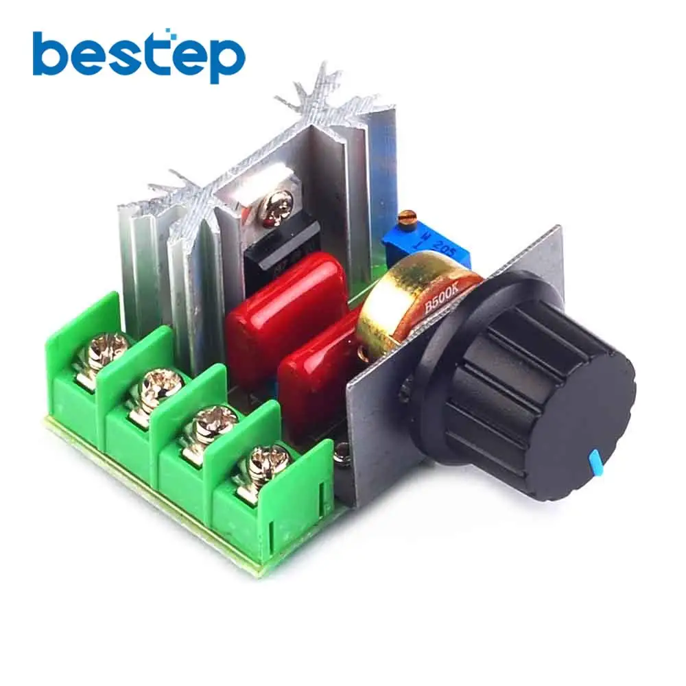 AC 220V 2000W SCR Voltage Regulator Dimming Dimmers Motor Speed Controller Thermostat Electronic Voltage Regulator Module