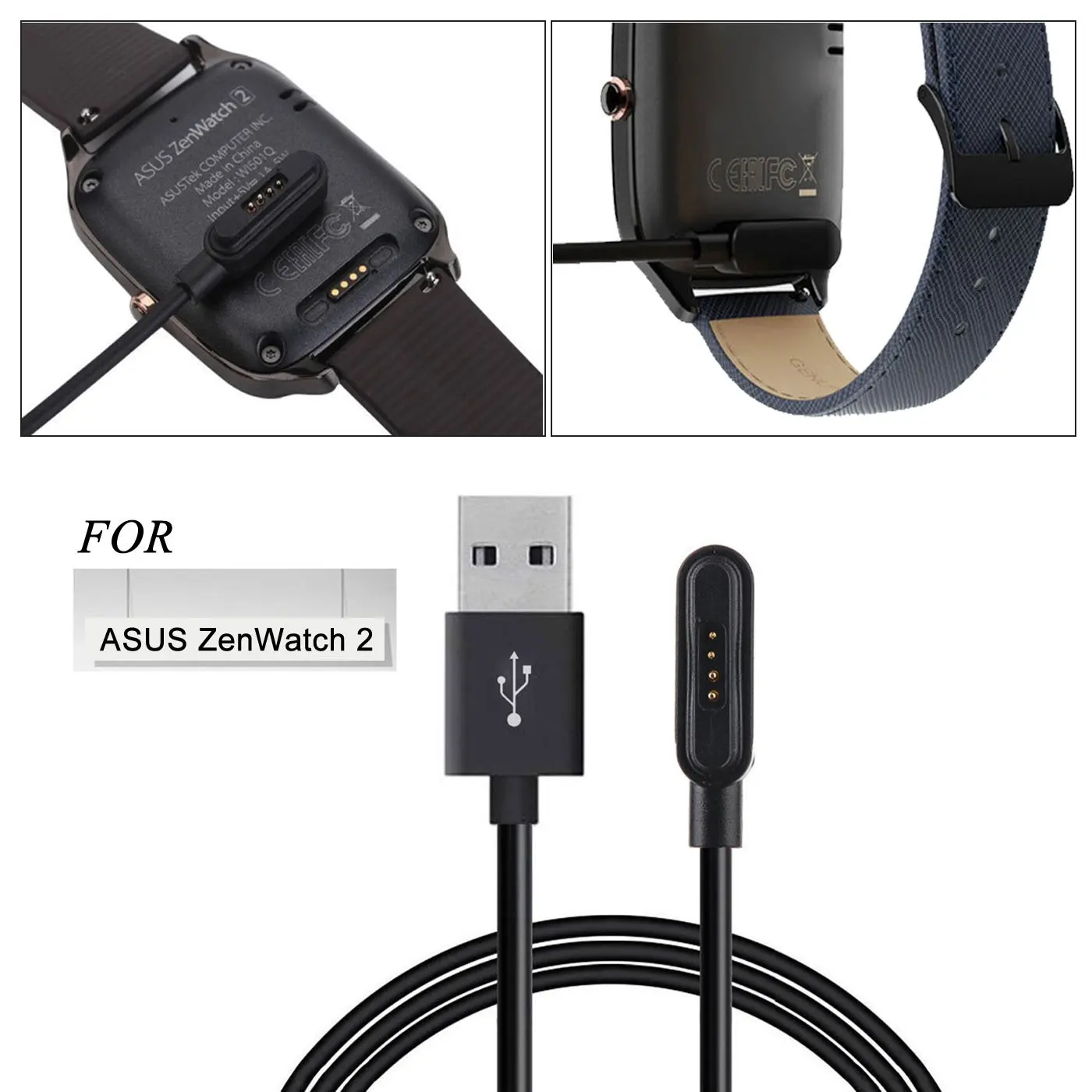 Oplader Compatibel Voor Asus Zenwatch 2, Vervanging Charging Cradle Station Compatibel Voor Asus Zenwatch2 - WI501Q/WI502Q