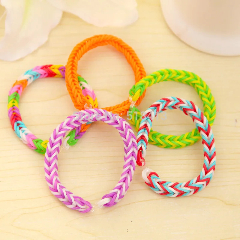 Diy Handmade toy Beaded Couples Weaving Personality Rubber Band Color Ms Girlfriends Hair Rope Multilayer Hand String Girl Toys