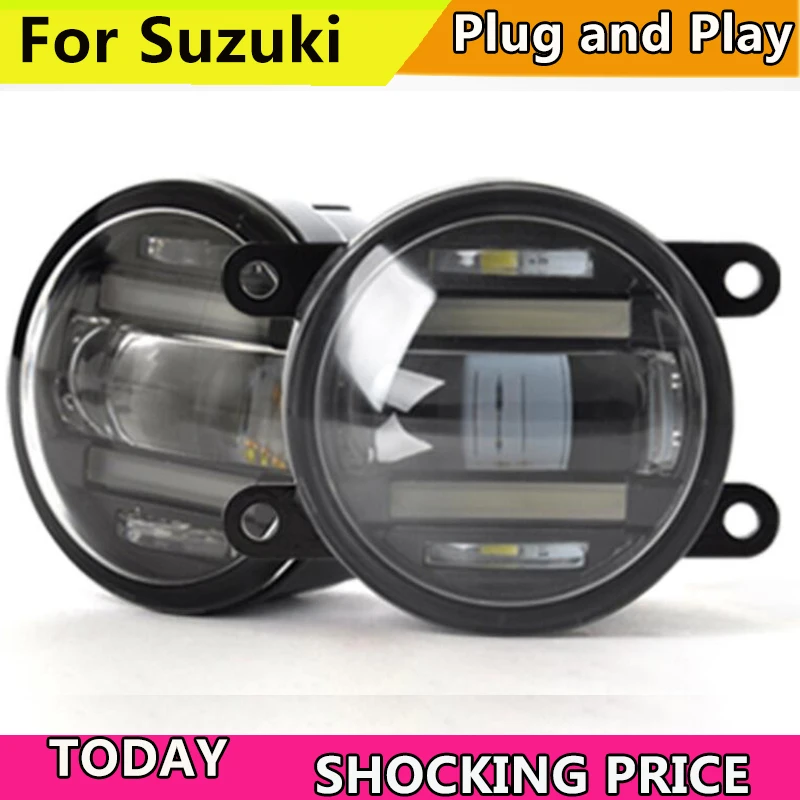 doxa Car Styling Fog Lamp for Suzuki Swift Alto Jimny SX4 LED Fog Light Auto Fog Lamp LED DRL