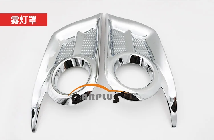 

free shipping fog lamp cover For 2012,2013,2014 hilux VIGO chrome fog lamp cover High quality accessories Fog Light Cover