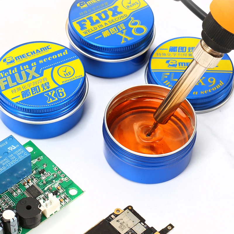 

MECHANIC Flux Solder Paste No-clean Electric Soldering Iron Paste Flux Rosin Welding Fluxes For PCB/BGA/PGA/SMD