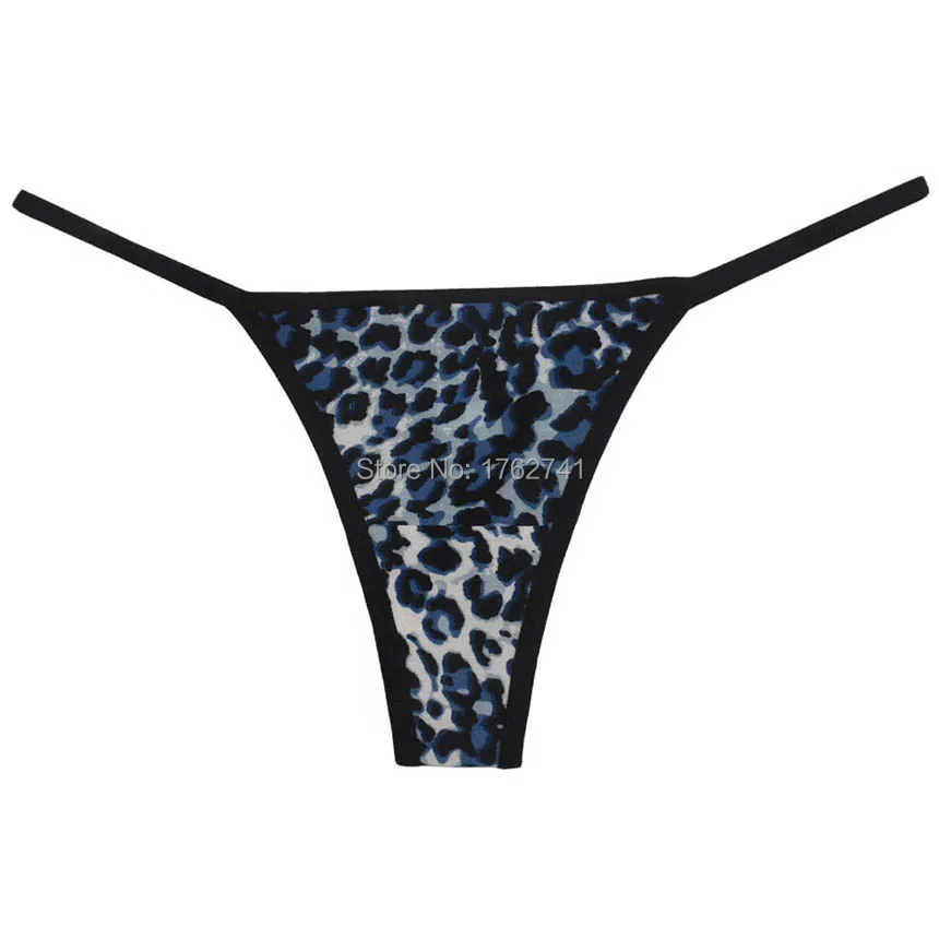 Women Leopard Brazilian Tangas Bikini Thong Stretch Charm Soft Panties Lingerie