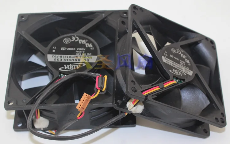 

ADDA AD0912UB-A73GL AD1012DB-F93 DC 12V 0.39A 0.33A 92x92x25mm 105x105x38mm Both Model Cooling Fan