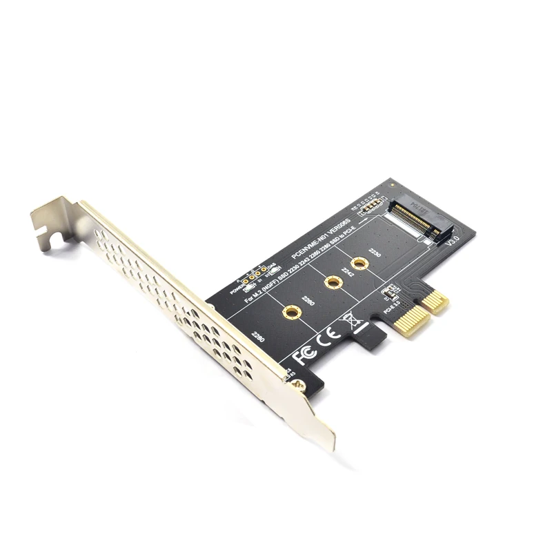 Add On Cards PCIE to M2 Adapter PCI Express 3.0 x1 to NVME SSD M2 PCIE Raiser Adapter Support 2230 2242 2260 2280 M.2 SSD