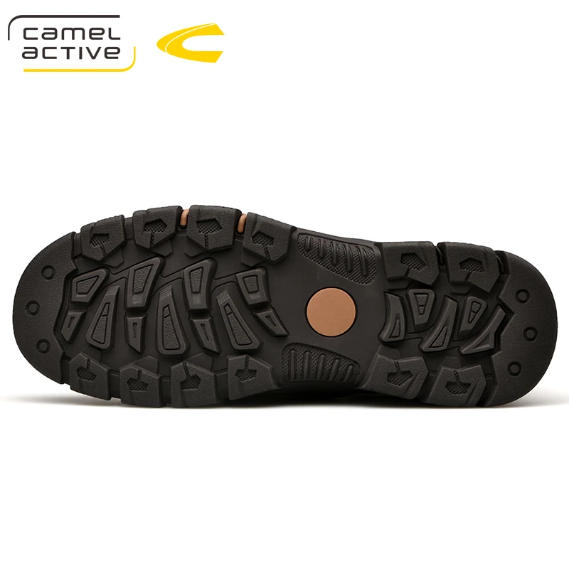 Camel Active New Mens Genuine Leather Oxfords Spring Autumn Waterproof Moccasins Lace-Up Men Casual Shoes Outdoors Man Shoes