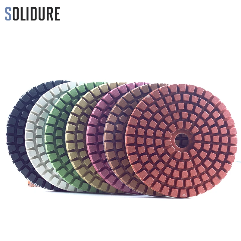 8 inch 200mm diamond wet polishing pads for polishing surface of stone slabs