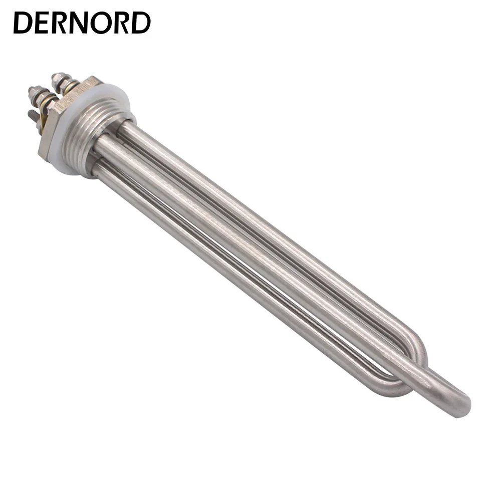 DERNORD DC DN25 Heater Solar 12v 300w 600w 24v 600w 36v 1200w 48v 1500w Screw in 1 INCH BSP NPT Immersion Water Heating Element