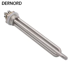 DERNORD DC DN25 isıtıcı güneş 12v 300w 600w 24v 600w 36v 1200w 48v 1500w vida 1 inç BSP NPT daldırma su ısıtma elemanı