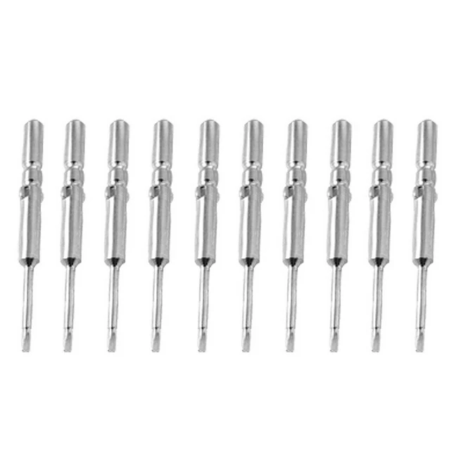 

10 Pieces Slotted Screwdriver Bit S2 Steel 5mm Shank 60mm Long 1.6mm Flathead Screwdriver Bits