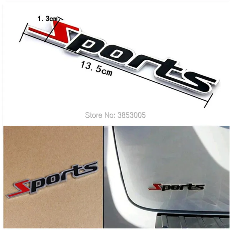 Car styling sport Logo Emblem Badge Decal Sticker for honda crf 450 nissan qashqai kia sportage 2018 golf mk4 honda civic 2017