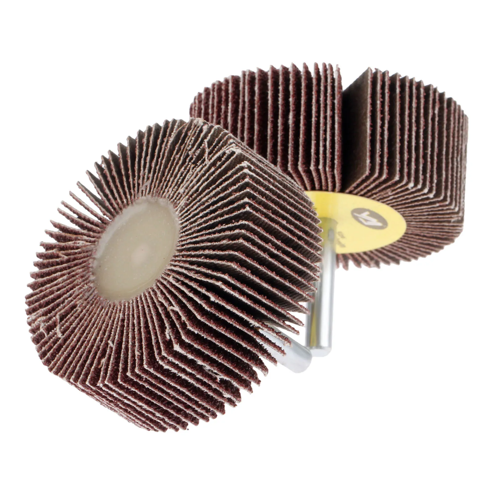 DRELD-ruedas de aleta de lijado de 60mm, 80-Grit, muela de pulido, cepillo, papel de lija para herramientas rotativas, accesorios Dremel, 1 unidad