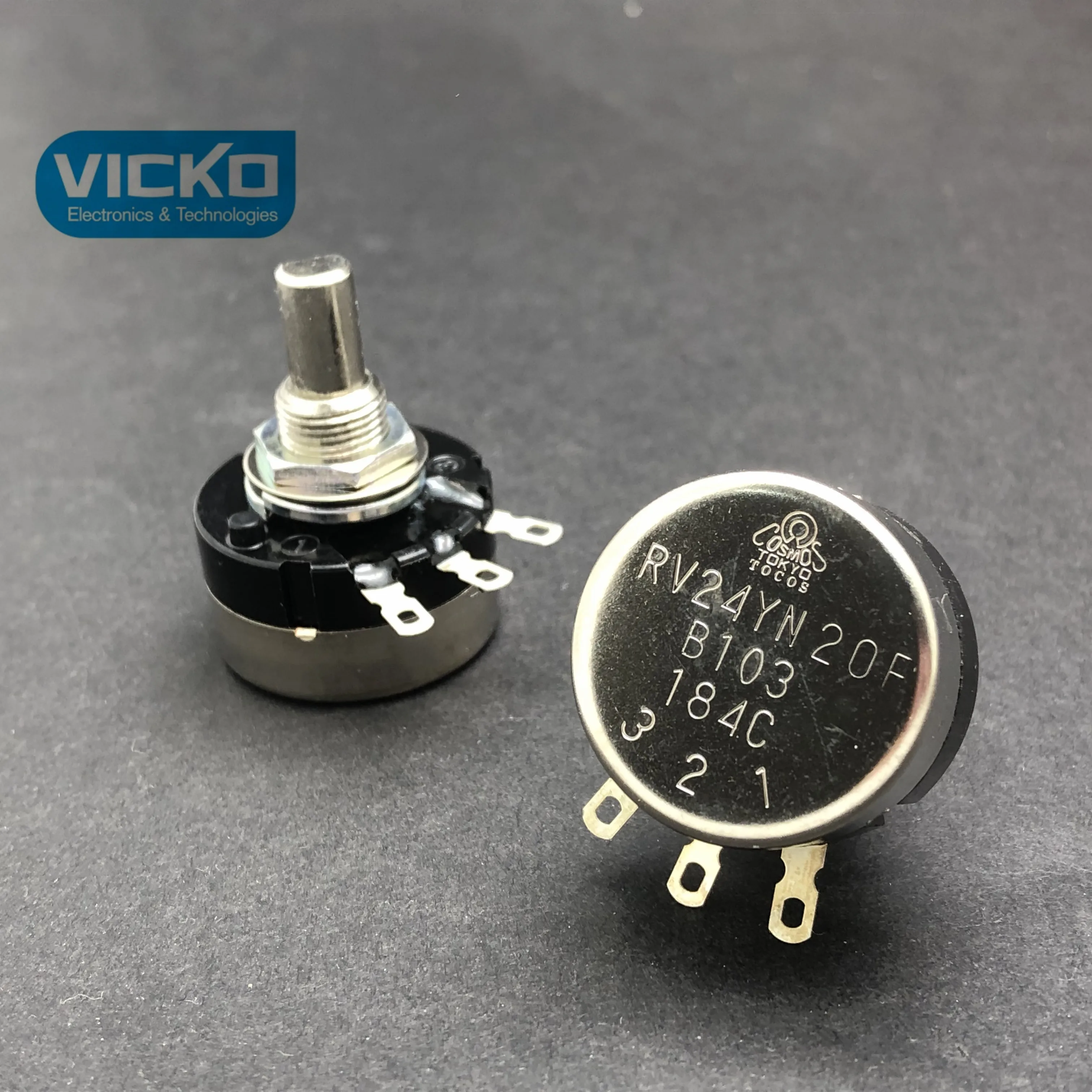 

[vk]Original Japan TOCOS potentiometer RV24YN RV24YN20F B502 B5K 5K RV24YN20F B103 B10K 10K shaft 20mm switch