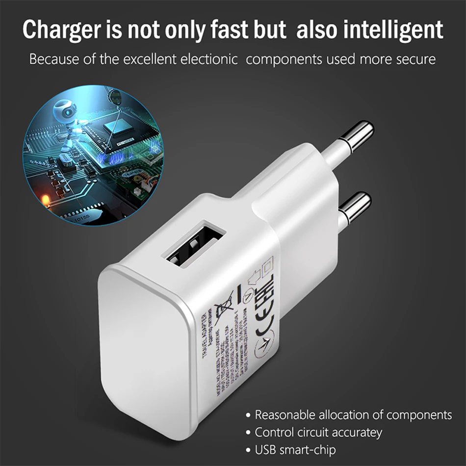 10PCS/LOT USB Charger Travel Wall Adapter 5V 2A Charge For Samsung Galaxy S6 S7 Edge J3 J5 J7 Note 4 5 A3 A5 A7 2016