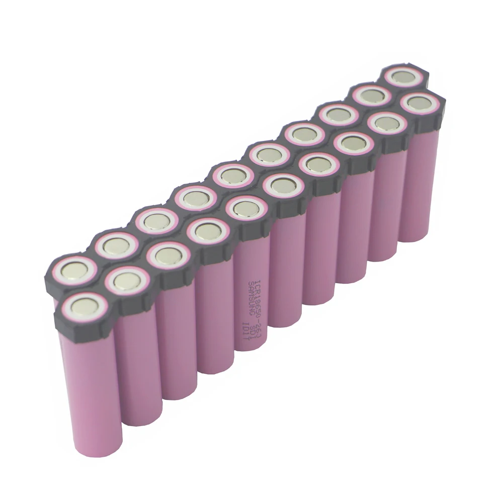 8 قطعة/الوحدة 18650 بطارية حامل أسطواني خلية 1*10 البلاستيك حامل 18650 بطارية ليثيوم أيون ث قوس البلاستيك حالة الجمع