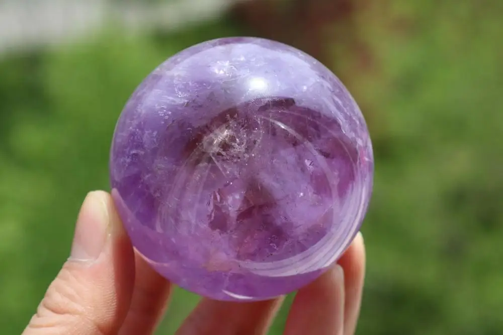 

20-55mm NATURAL AMETHYST QUARTZ Crystal Sphere Ball Healing