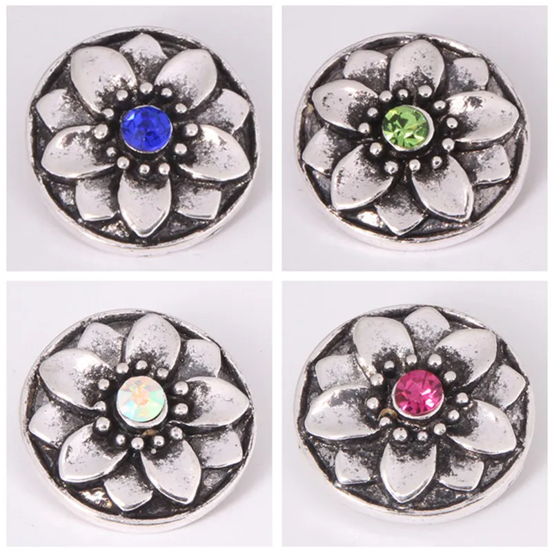 Горячий-kz1176-Шарм-Горный-Хрусталь-Лотос-18-мм-Шарм-кнопки-подходят-diy-защелки-браслеты-браслеты-ожерелья-ювелирные-изделия-оптом