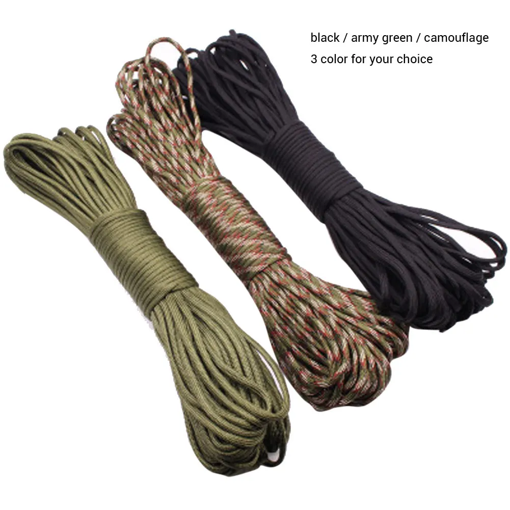 Multifunction 100FT 7 Strand Core Paracord Parachute Cord Lanyard Rope Outdoor Climbing cord Camping Survival hunting Tool