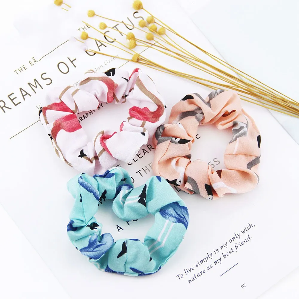 1Pc Women Fashion Headbands Cartoon Flamingo Cross Hair Ban…